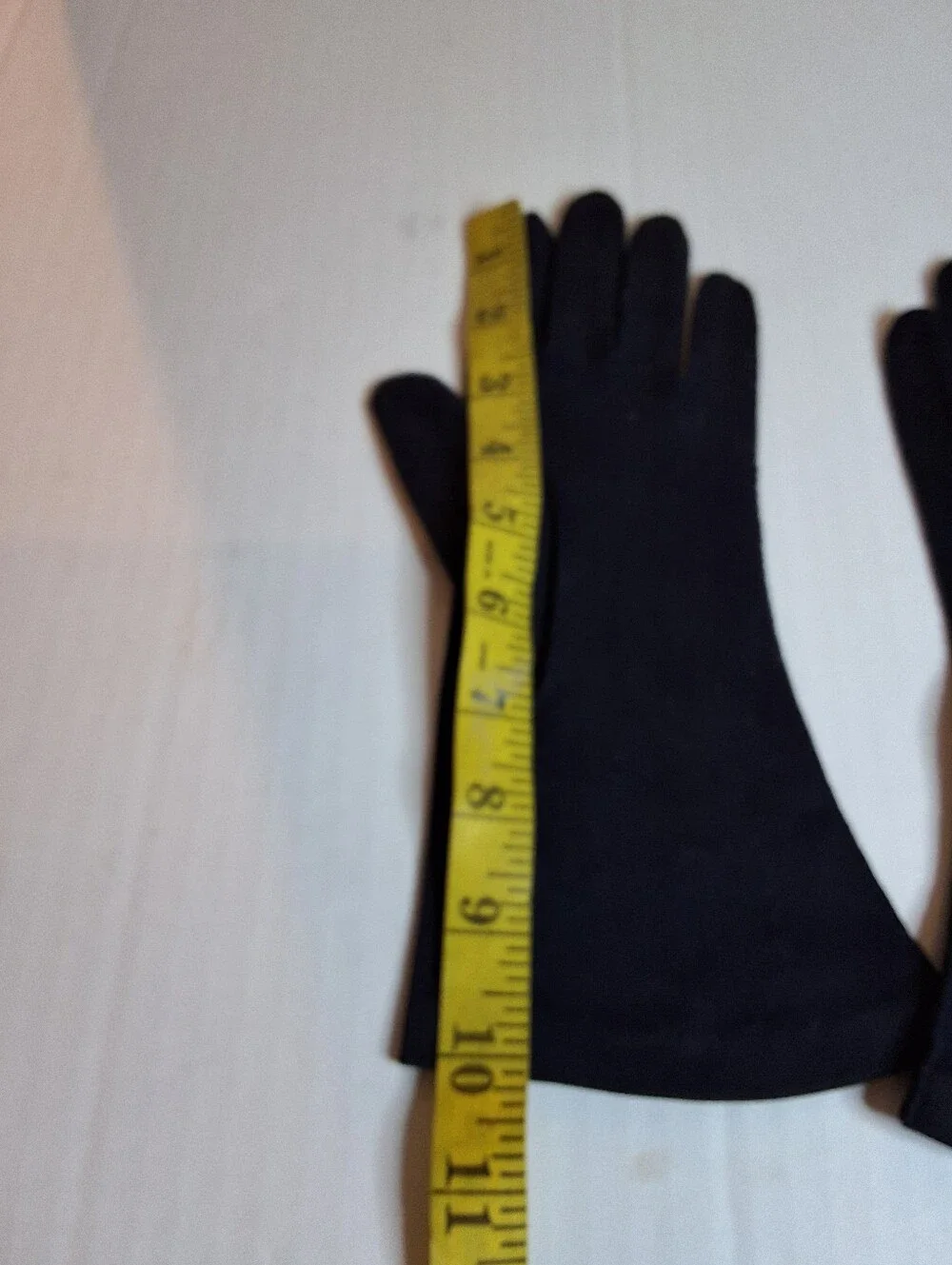 Vintage Shalimar Navy Blue Beaded Dress Gloves Made in USA Size 7